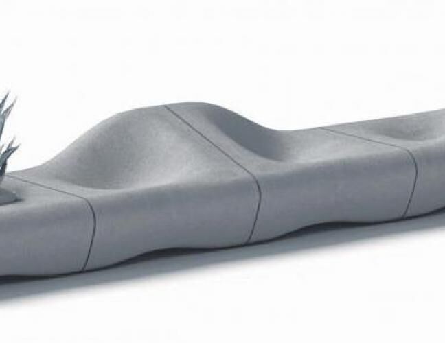 混凝土、沙丘椅