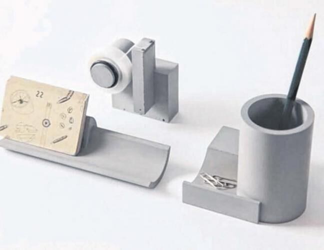 混凝土、  水泥文具