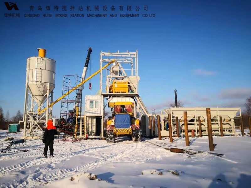 HZM50免基礎混凝土攪拌站 輝特機械 易安裝