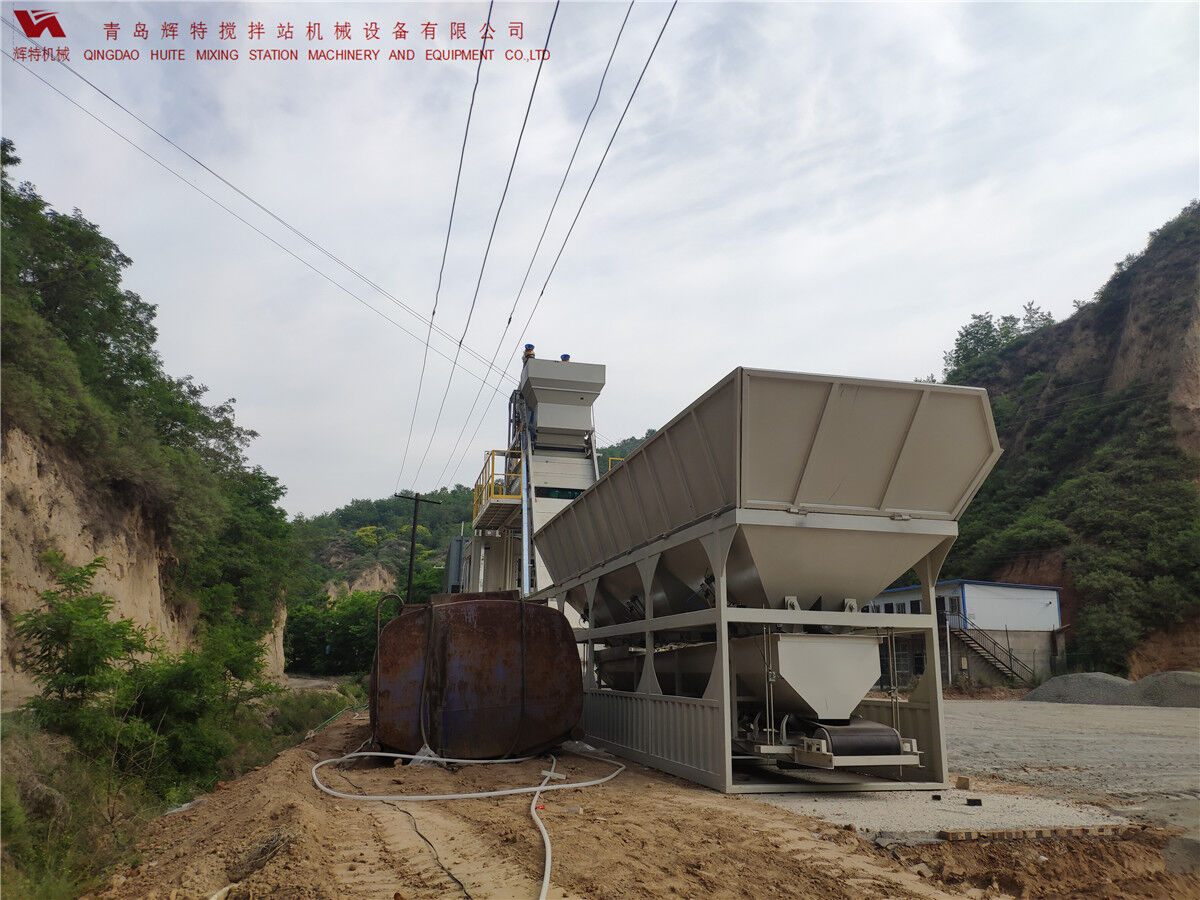 青島輝特機(jī)械 HZM75免基礎(chǔ)攪拌站模塊化設(shè)計，安裝快捷