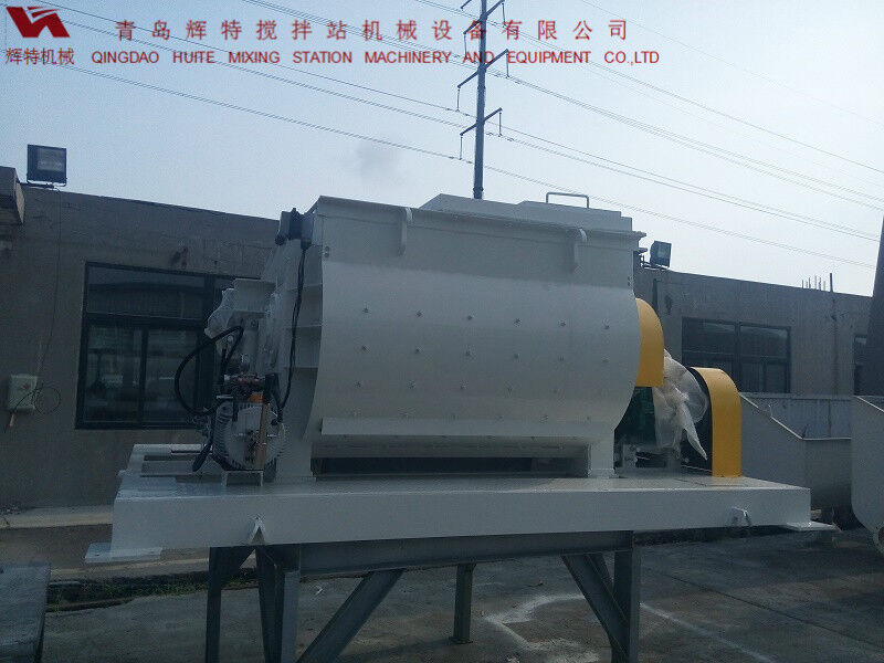 JS750攪拌臂采用偏心式設(shè)計，延長使用壽命，青島輝特機(jī)械