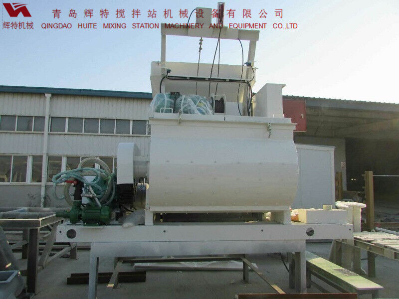 JS750攪拌臂采用偏心式設(shè)計，延長使用壽命，青島輝特機(jī)械