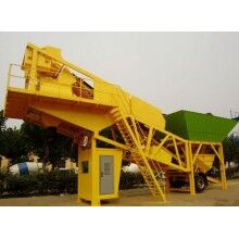 免基礎HZS50混凝土攪拌站